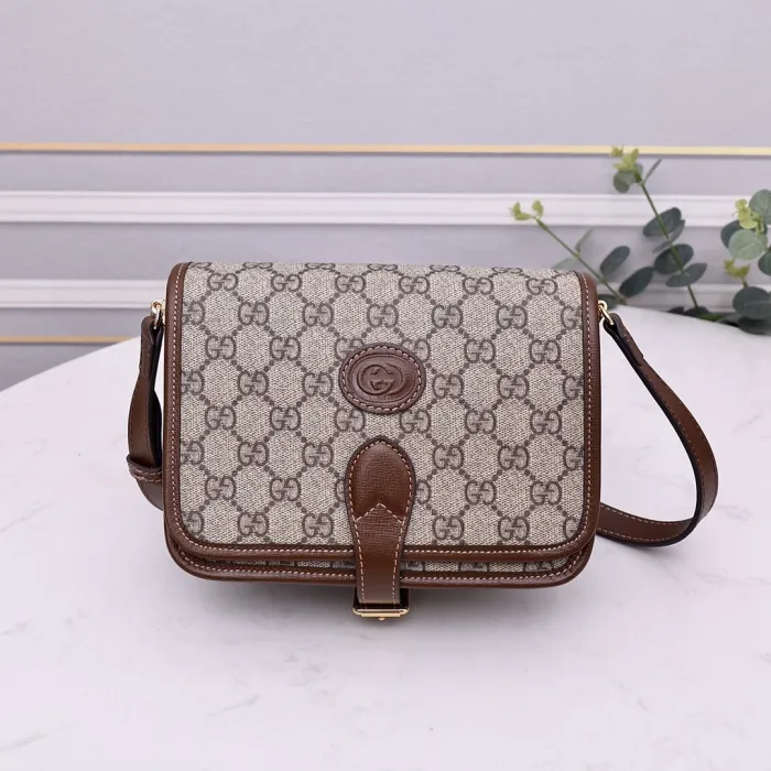Replica GUCCI MINI CROSSBODY BAG WITH INTERLOCKING G - Best Fake Designer Bags