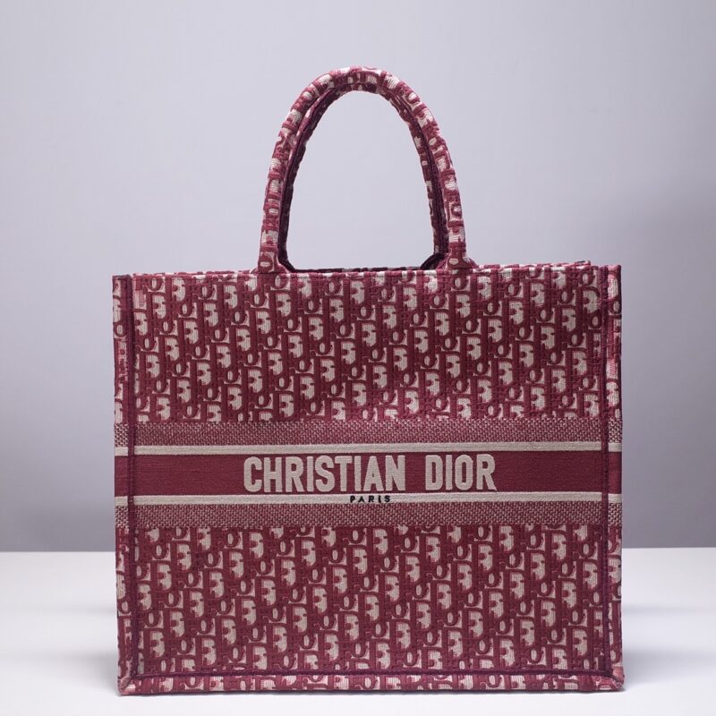 Replica Dior Tote Book Red Print - Best Fake Designer Bags