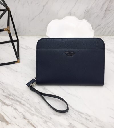 Replica Prada Saffiano New Pouch - Best Fake Designer Bags