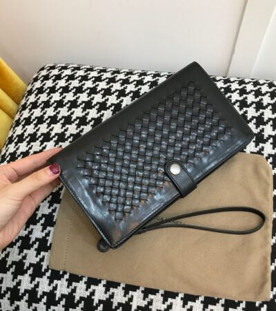 Replica Bottega Veneta Clutch Black - Best Fake Designer Bags