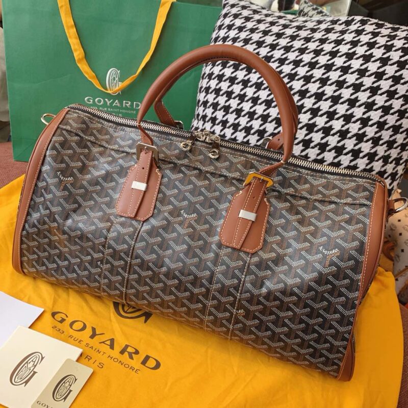 Replica Goyard Boston 45 Brown - Best Fake Designer Bags