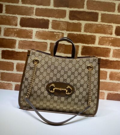 Replica Gucci 1955 Horsebit Tote Bag Medium - Best Fake Designer Bags
