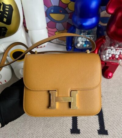 Replica Hermes Constance 18cm Brown - Best Fake Designer Bags