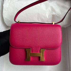 Replica Hermes Constance 18cm Bright Rose - Best Fake Designer Bags