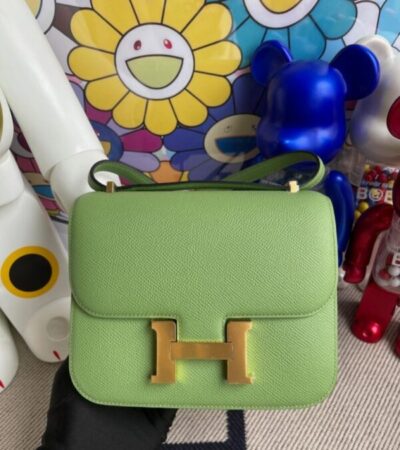 Replica Hermes Constance 18cm Light Green - Best Fake Designer Bags