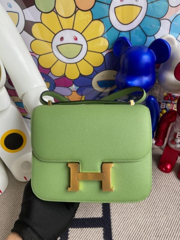 Replica Hermes Constance 18cm Light Green - Best Fake Designer Bags