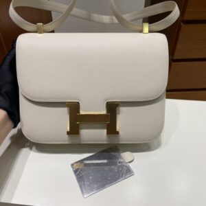 Replica Hermes Constance 24cm Creamy White - Best Fake Designer Bags
