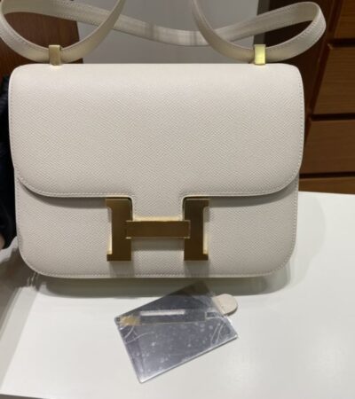 Replica Hermes Constance 24cm Creamy White - Best Fake Designer Bags