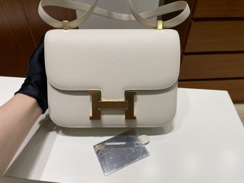 Replica Hermes Constance 24cm Creamy White - Best Fake Designer Bags