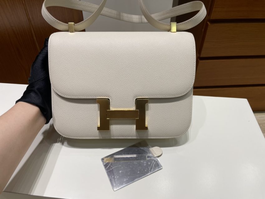 Replica Hermes Constance 24cm Creamy White - Best Fake Designer Bags