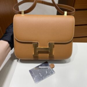 Replica Hermes Constance 24cm Golden Brown - Best Fake Designer Bags
