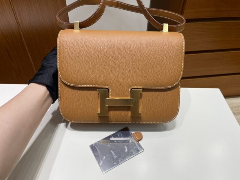 Replica Hermes Constance 24cm Golden Brown - Best Fake Designer Bags