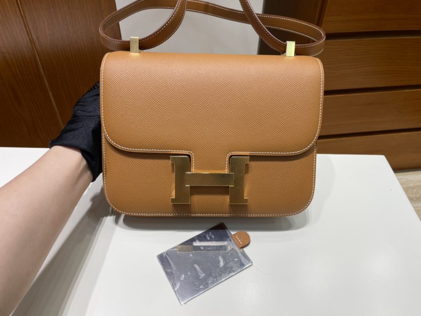 Replica Hermes Constance 24cm Golden Brown - Best Fake Designer Bags