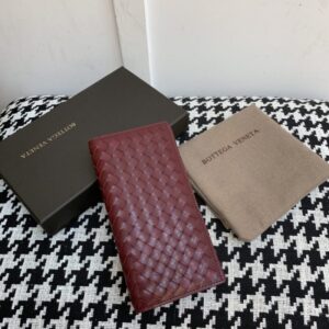 Replica Bottega Veneta Intrecciato Wallet Red - Best Fake Designer Bags