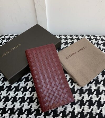 Replica Bottega Veneta Intrecciato Wallet Red - Best Fake Designer Bags