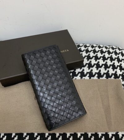 Replica Bottega Veneta Intrecciato Wallet Black - Best Fake Designer Bags