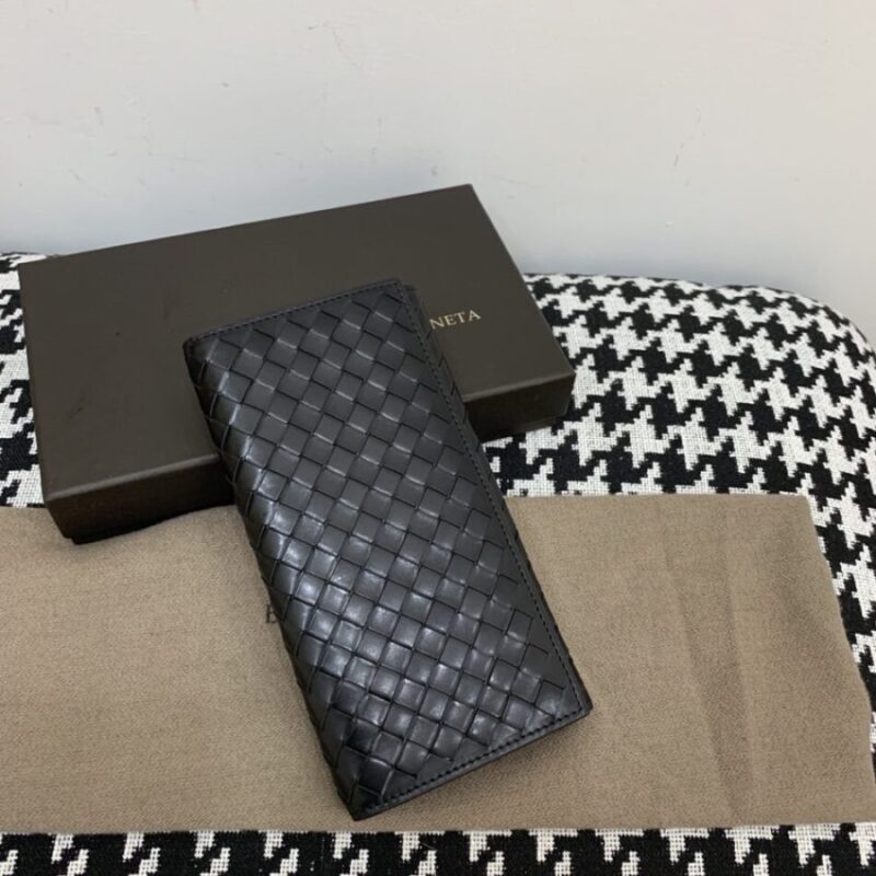 Replica Bottega Veneta Intrecciato Wallet Black - Best Fake Designer Bags