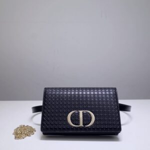 Replica Dior 30 Montaigne Pouch Black - Best Fake Designer Bags