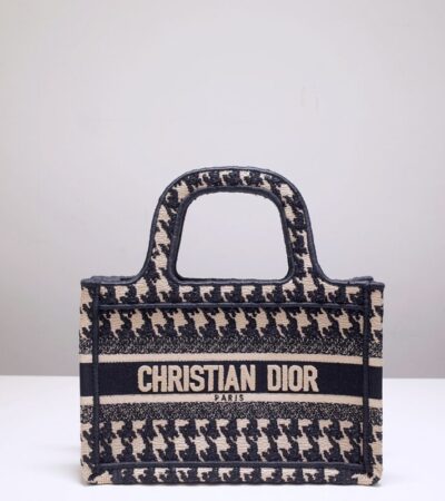 Replica Dior Tote Book Mini Houndstooth - Best Fake Designer Bags