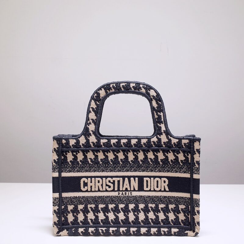 Replica Dior Tote Book Mini Houndstooth - Best Fake Designer Bags