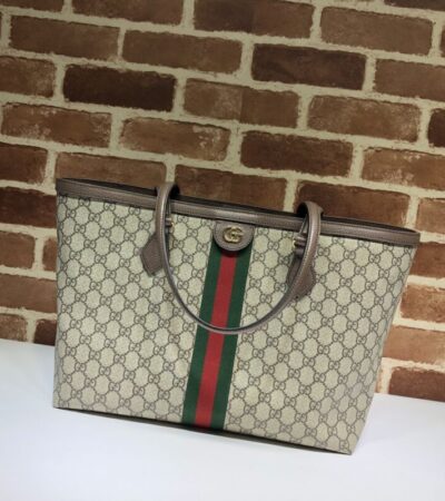 Replica Gucci Ophidia Medium Tote Beige - Best Fake Designer Bags