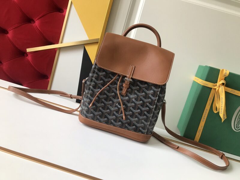 Replica Goyard Alpi Mini Backpack Brown - Best Fake Designer Bags