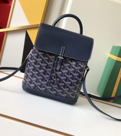 Replica Goyard Alpi Mini Backpack Dark Blue - Best Fake Designer Bags