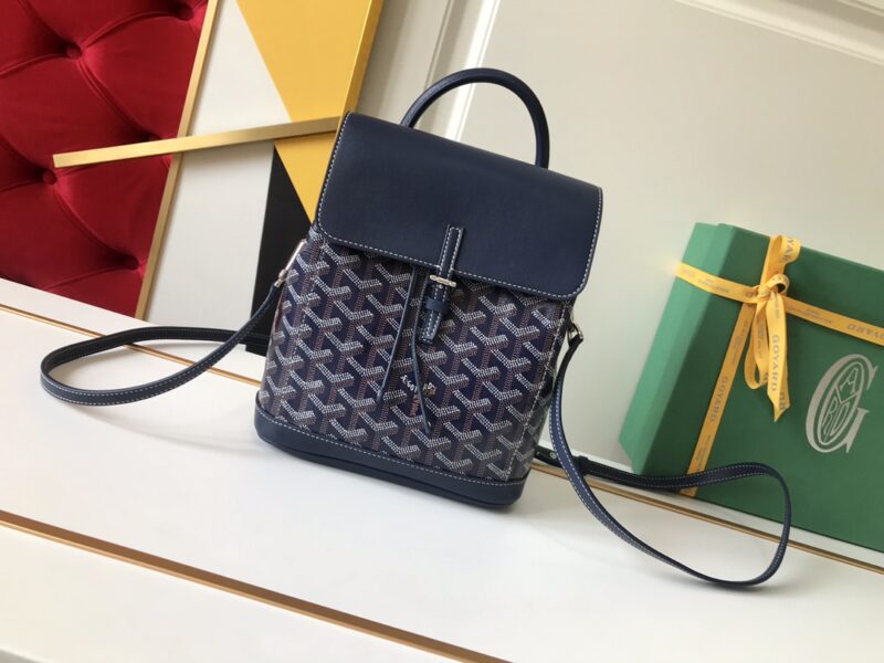 Replica Goyard Alpi Mini Backpack Dark Blue - Best Fake Designer Bags