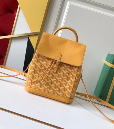 Replica Goyard Alpi Mini Backpack Yellow - Best Fake Designer Bags