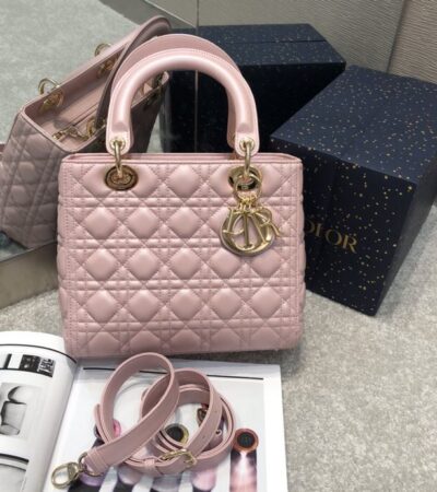 Replica Lady Dior Large Pink - Best Fake Designer Bags