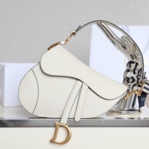 Replica Dior Saddle White Wool - Best Fake Designer Bags