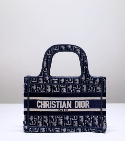Replica Dior Tote Book Mini CD Blue - Best Fake Designer Bags