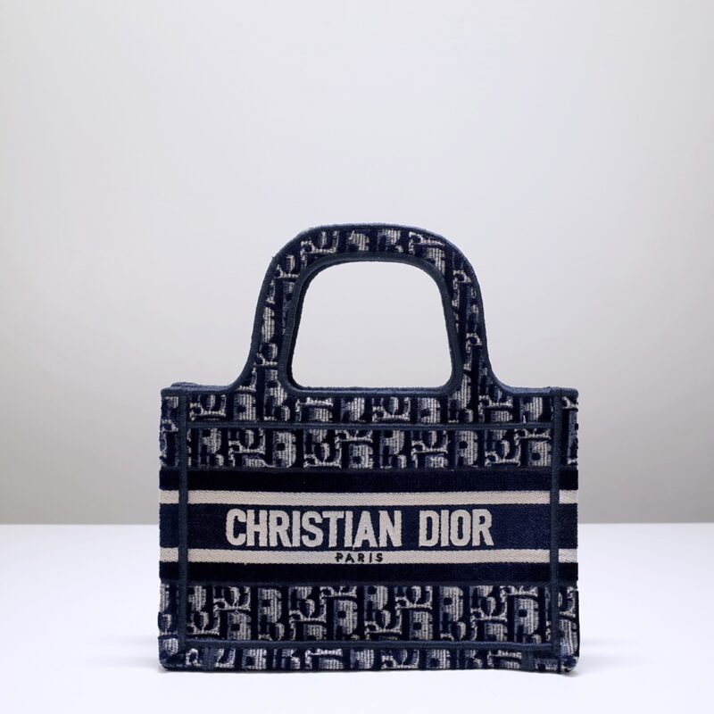 Replica Dior Tote Book Mini CD Blue - Best Fake Designer Bags