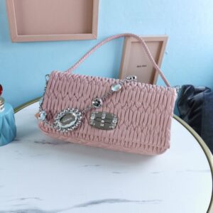 Replica Miu Miu Crystal Handbag Pink - Best Fake Designer Bags