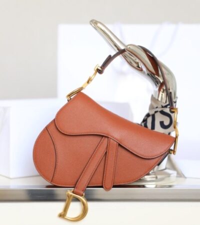 Replica Dior Saddle Bag Brown - Best Fake Designer Bags