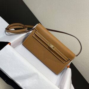 Replica Hermes Kelly Elan Brown - Best Fake Designer Bags
