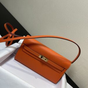 Replica Hermes Kelly Elan Orange - Best Fake Designer Bags