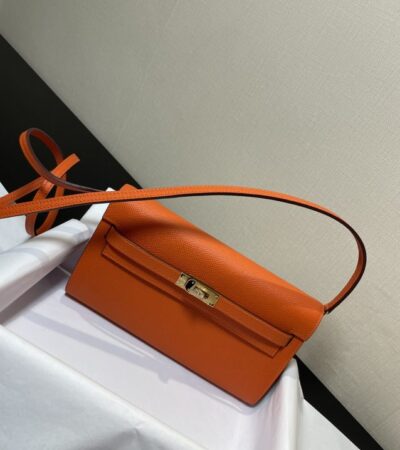 Replica Hermes Kelly Elan Orange - Best Fake Designer Bags