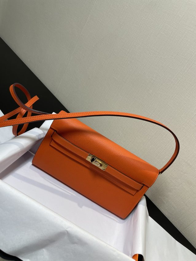 Replica Hermes Kelly Elan Orange - Best Fake Designer Bags