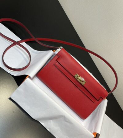 Replica Hermes Kelly Elan Red - Best Fake Designer Bags