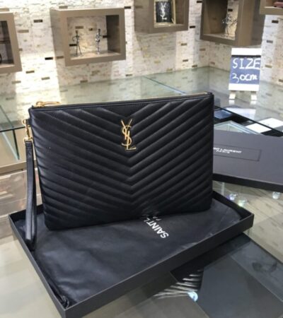 Replica Yves Saint Laurent Pouch Black - Best Fake Designer Bags
