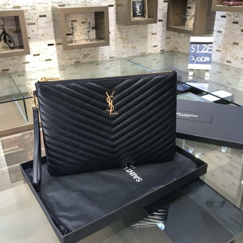 Replica Yves Saint Laurent Pouch Black - Best Fake Designer Bags