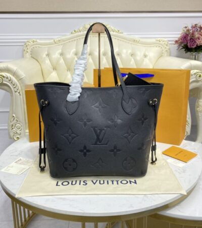 Replica Louis Vuitton Neverfull MM Full Black - Best Fake Designer Bags