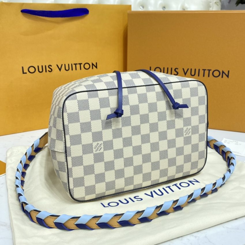 Replica Louis Vuitton NeoNoe BB White Grid 2 Replica Louis Vuitton NeoNoe BB White Grid - 1:1 designer replica handbag