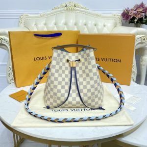 Replica Louis Vuitton NeoNoe BB White Grid 1 Replica Louis Vuitton NeoNoe BB White Grid - premium-grade designer purse dupe