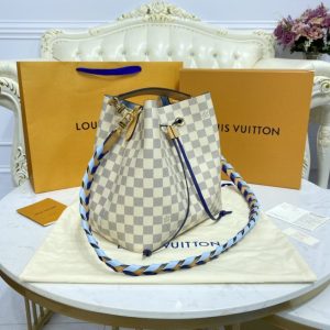 Replica Louis Vuitton NeoNoe BB White Grid 3 Replica Louis Vuitton NeoNoe BB White Grid - premium-grade designer purse dupe