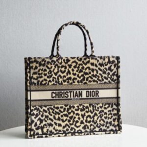 Replica Dior Tote Book Leopard Print - Best Fake Designer Bags