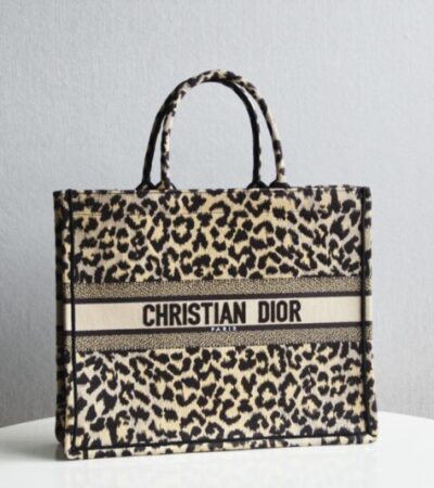 Replica Dior Tote Book Leopard Print - Best Fake Designer Bags