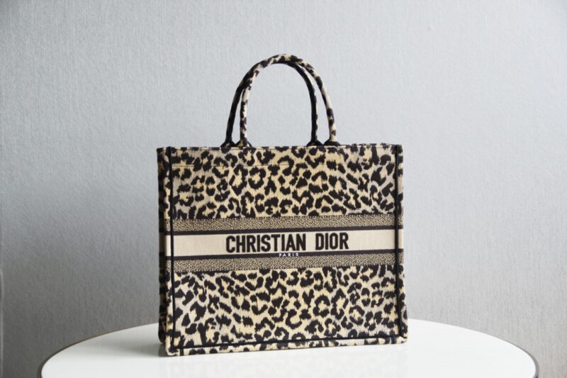 Replica Dior Tote Book Leopard Print - Best Fake Designer Bags