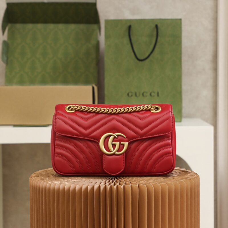 Replica Gucci GG Marmont 1955  Medium Red - Best Fake Designer Bags